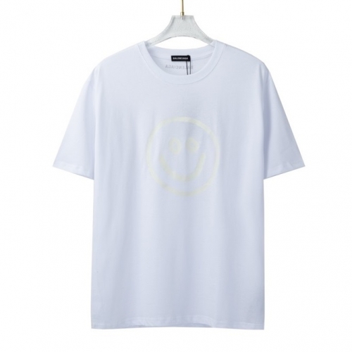 バレンシアガユニセックスコットン半袖Tシャツl01017ホワイト