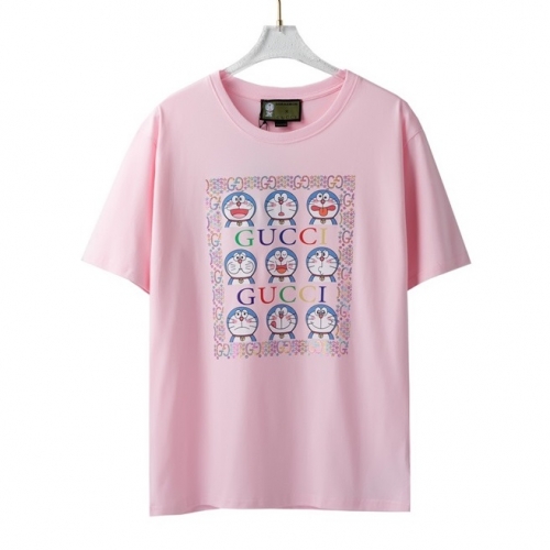 グッチユニセックス半袖Tシャツc03669ピンク