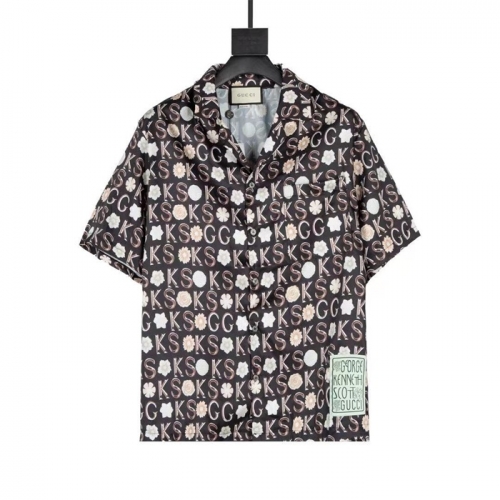 グッチユニセックス半袖Tシャツc03674ブラック