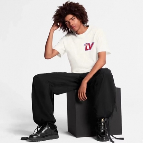 ルイヴィトンユニセックス半袖Tシャツu02807ホワイト