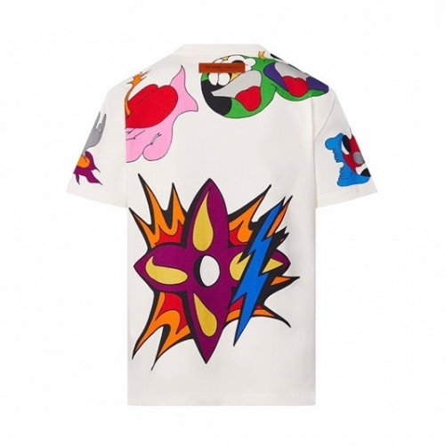 ルイヴィトンユニセックス半袖Tシャツu02811ホワイト