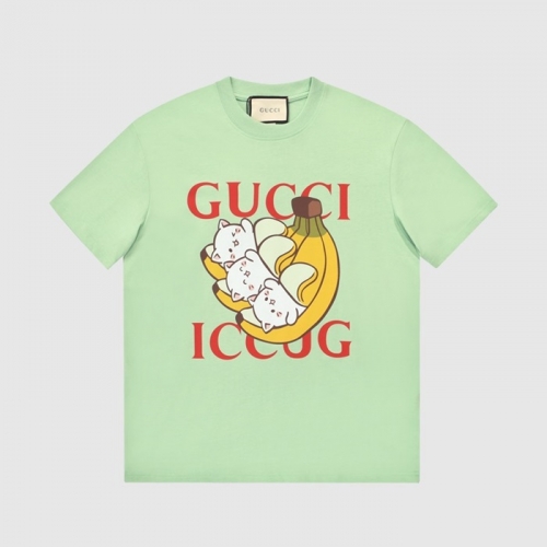 グッチユニセックス半袖Tシャツc03681ミント