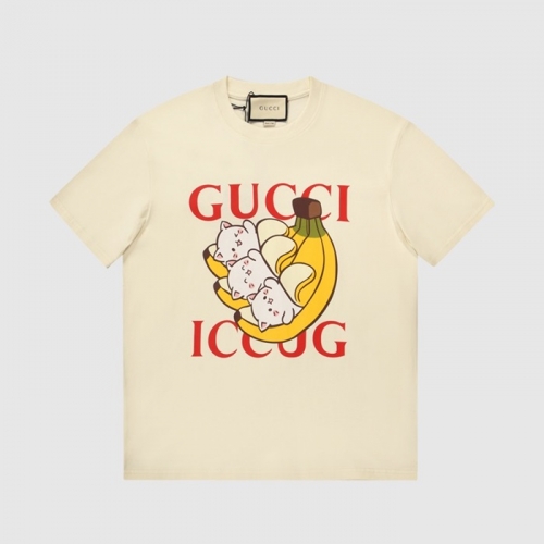 グッチユニセックス半袖Tシャツc03681アイボリー