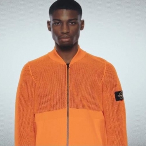 ストーンアイランドメンズベーシックカジュアルジャケットo0324オレンジ