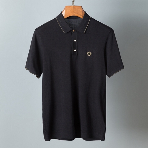 ヴェルサーチェメンズメデューサ半袖Tシャツr0838ブラック