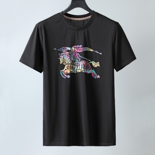 バーバリーメンズコットン半袖Tシャツr03863ブラック