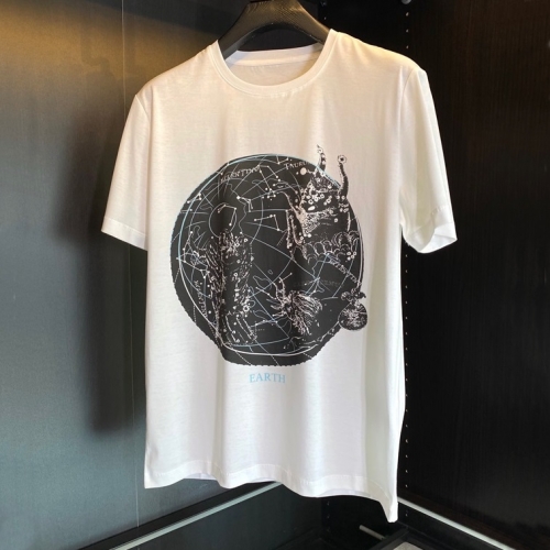 -ヴァレンティノメンズクルーネック半袖Tシャツl0472ホワイト