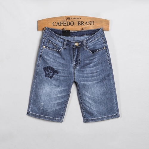 ヴェルサーチェメンズメデューサカジュアルショートパンツr0841ブルー