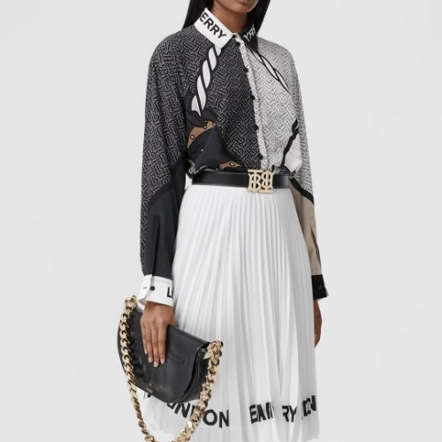 バーバリーレディースヴィンテージベーシックシャツr03867ブラック