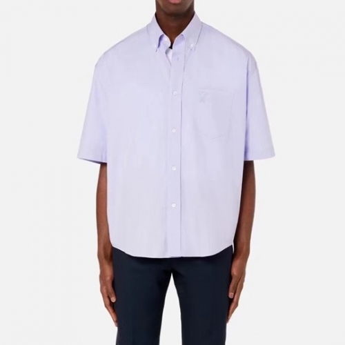 アミメンズカジュアルコットン半袖シャツ0111