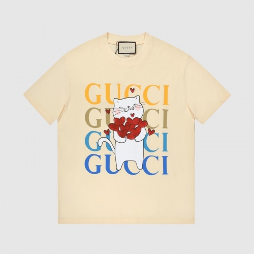 グッチユニセックス半袖Tシャツc03702アイボリー