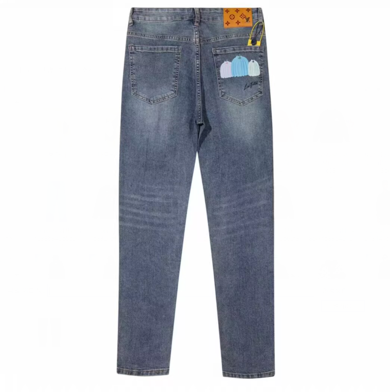 ルイヴィトンメンズモノグラムカジュアルパンツu02853ブルー