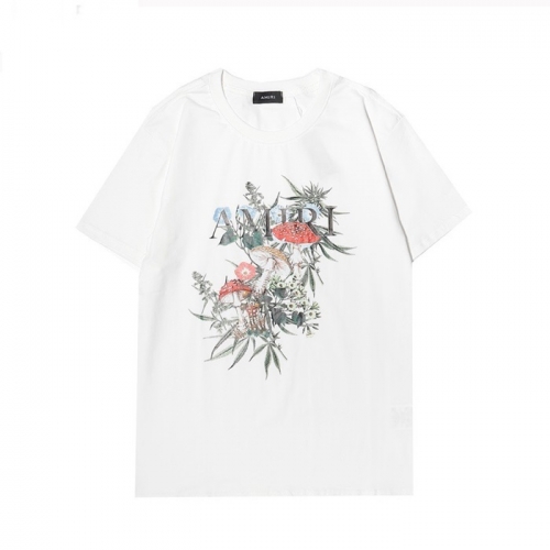 アミリユニセックスコットン半袖Tシャツ0203ホワイト