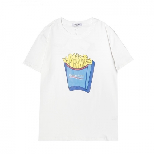 バレンシアガユニセックスコットン半袖Tシャツl01043ホワイト