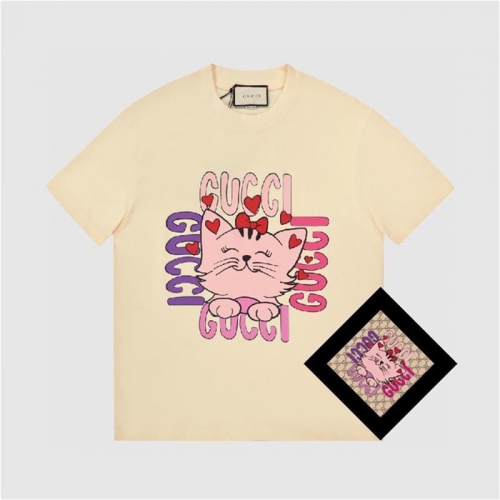 グッチユニセックス半袖Tシャツc03719アイボリー