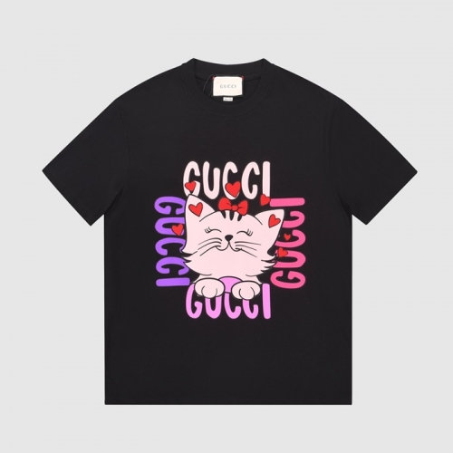 グッチユニセックス半袖Tシャツc03720ブラック