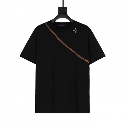 ルイヴィトンユニセックス半袖Tシャツu02867ブラック