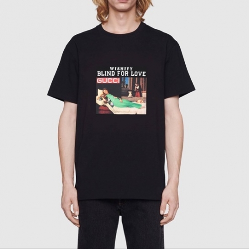 トレンディグッチユニセックス半袖Tシャツc03729ブラック