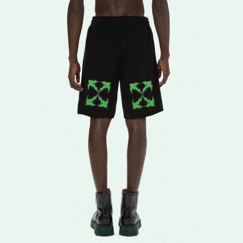 オフホワイトメンズカジュアルトレーニングショートパンツf0737ブラック