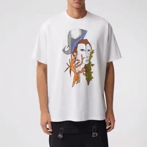 バーバリーメンズコットン半袖Tシャツr03873ホワイト