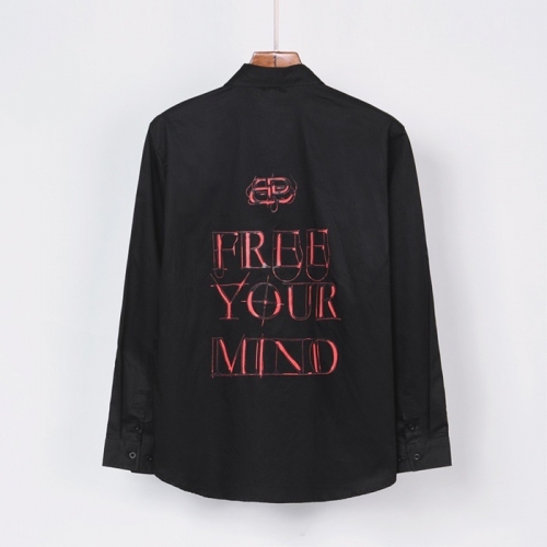 バレンシアガメンズコットンシャツl01052ブラック