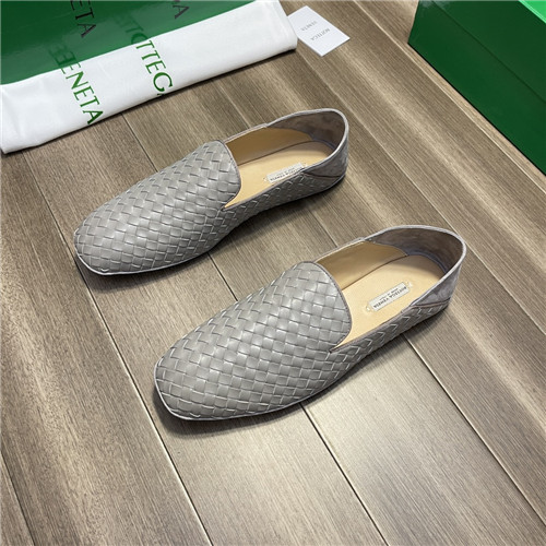 ,S0375ボッテガヴェネタメンズレザーローファー,グレー