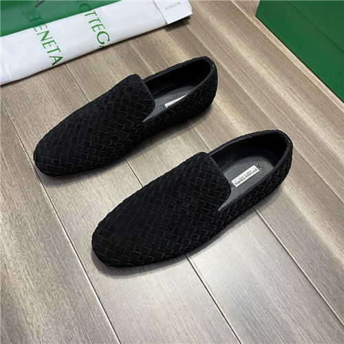 ,S0382ボッテガヴェネタメンズレザーローファー,ブラック