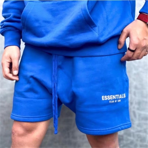 6フィアオブゴッドメンズカジュアルトレーニングショートパンツa0282ブルー