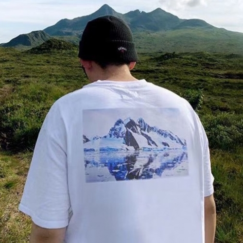 フィアオブゴッドユニセックスミニマルコットン半袖Tシャツa0284ホワイト