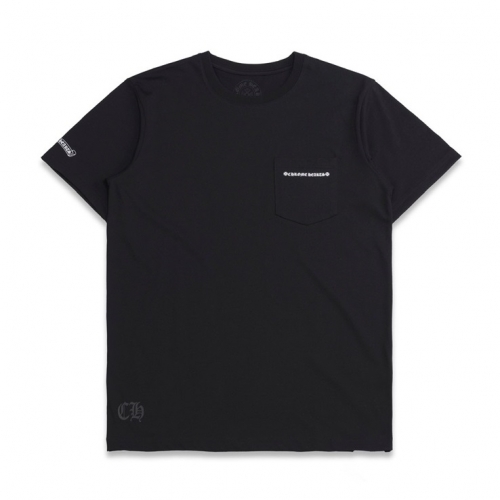 クロムハーツメンズカジュアル半袖Tシャツr0361ブラック