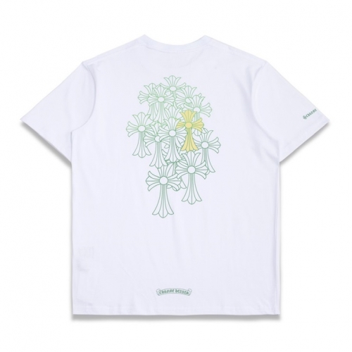 トレンディクロムハーツメンズカジュアル半袖Tシャツr0362ホワイト