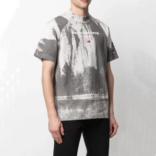 アレクサンダーワンユニセックス半袖Tシャツw0153グレー