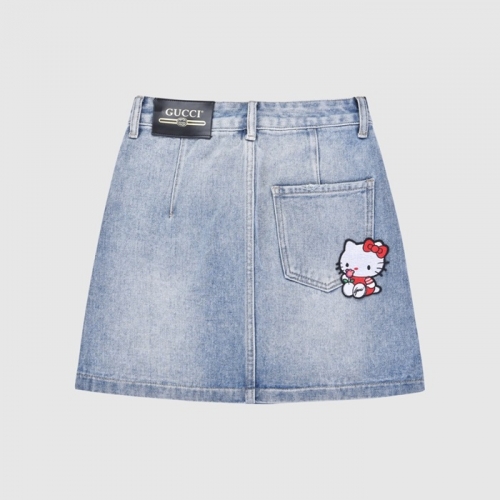 グッチレディースイニシャルスカートc03754ブルー