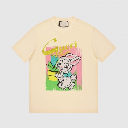 グッチユニセックス半袖Tシャツc03760アイボリー