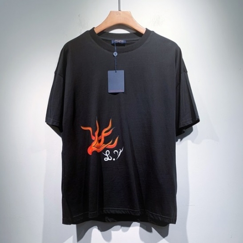 ルイヴィトンユニセックス半袖Tシャツu02931ブラック