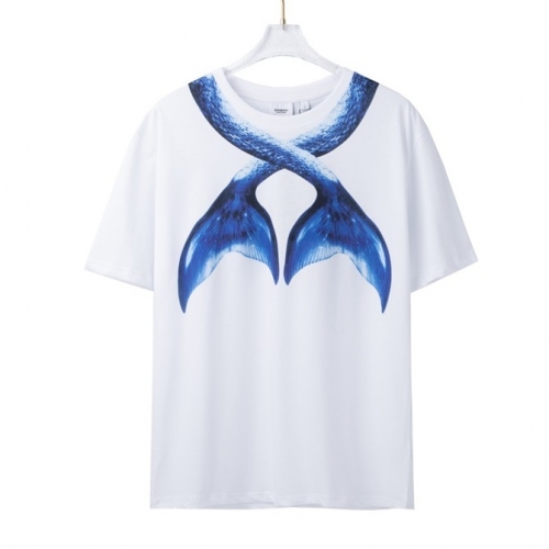 バーバリーメンズコットン半袖Tシャツr03885ホワイト