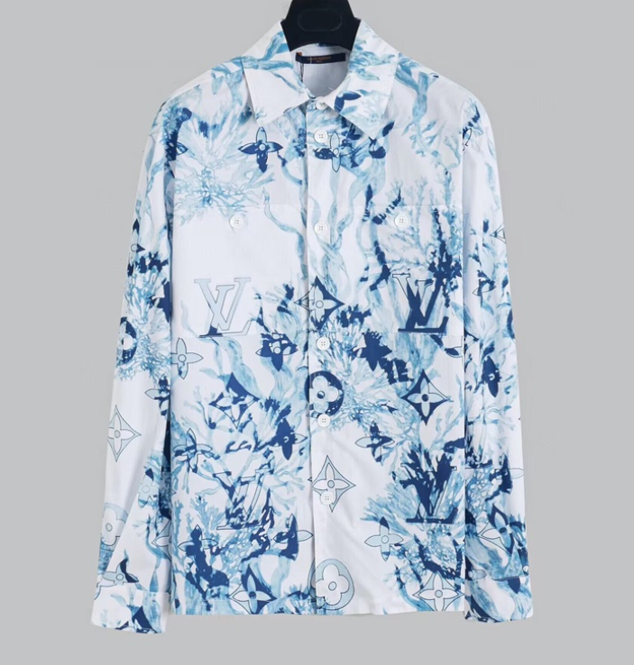 ルイヴィトンメンズトレンディシャツu02958ホワイト