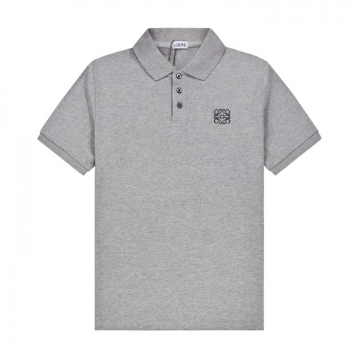 ロエベメンズポロ半袖Tシャツe0409グレー