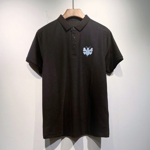 -ディオールユニセックスカジュアルクルーネック半袖Tシャツo01286ブラック