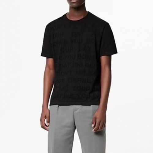 ルイヴィトンユニセックス半袖Tシャツu03004ブラック