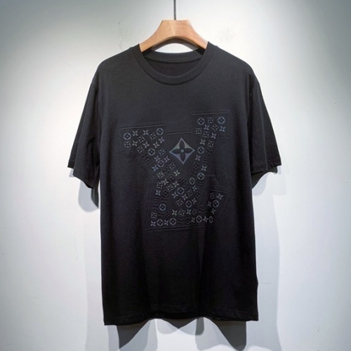ルイヴィトンユニセックス半袖Tシャツu03009ブラック