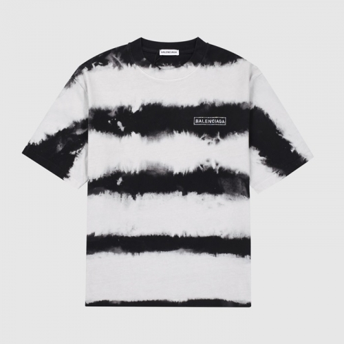 バレンシアガユニセックスコットン半袖Tシャツl01087ブラック