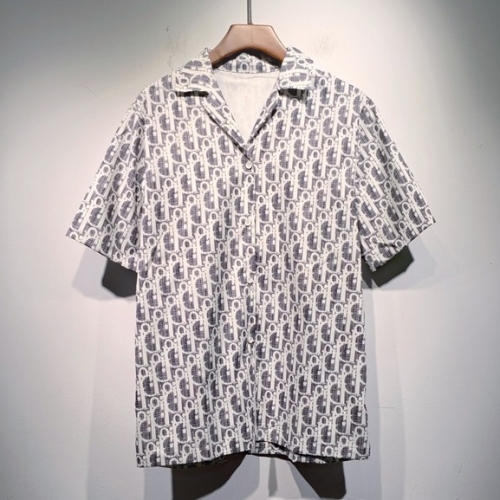 -ディオールユニセックスカジュアルクルーネック半袖Tシャツo01280ホワイト