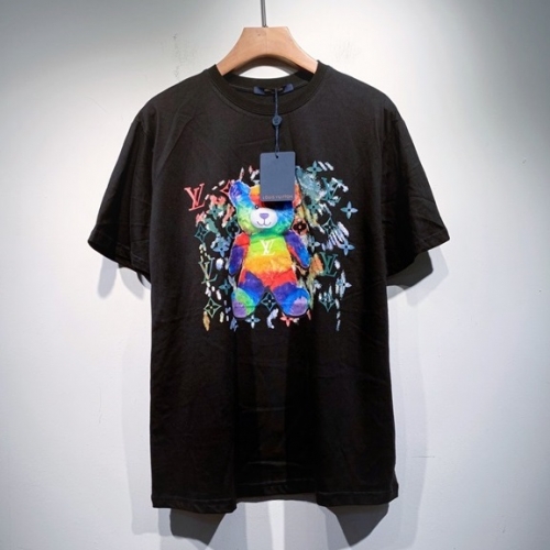 ルイヴィトンユニセックス半袖Tシャツu03316ブラック