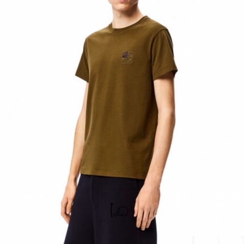 ロエベメンズポロ半袖Tシャツe0446キャメル