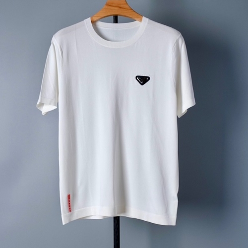 プラダメンズベーシックポロ半袖Tシャツa02306ホワイト