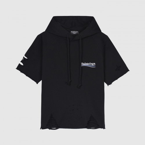 バレンシアガユニセックスコットン半袖Tシャツl01095ブラック