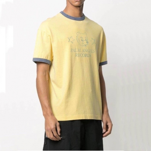 パームエンジェルスユニセックスコットン半袖Tシャツシャツm0311イエロー