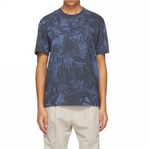 エルメネジルドゼニアエルメネジルドゼニアメンズビジネス半袖Tシャツg0302ブルー