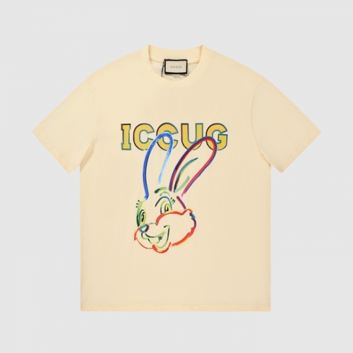 グッチユニセックス半袖Tシャツc03830アイボリー